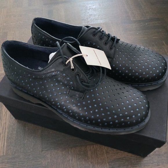 Nwt daniele alessandrini leather shoes made in italy size 40 - Picture 1 of 2